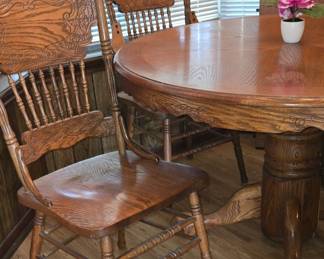 View of Chair and Base of Table