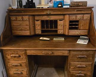 Roll Top Desk Opened