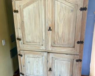 Rustic pine cabinet