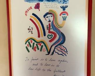 Coast Galleries Henry Miller Centennial Exhibition lithograph, 1992