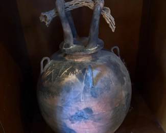Barbara Heard large raku pottery
