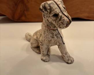Hubley (?) cast iron wired hair terrier