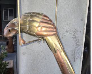 Vintage Large Sergio Bustamante Parrot on Perch