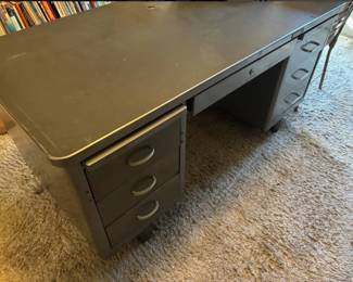 Metal office desk