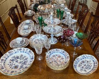 Unbelievable set of Meissen Blue Onion