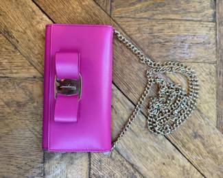 Ferragamo wallet on a chain