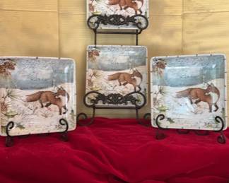 Fox Snow Plates