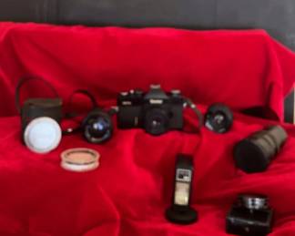 Vivitar 220 SK Camera And Accessories
