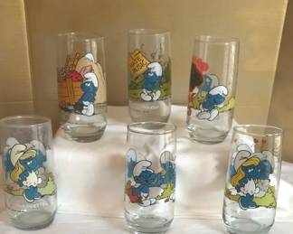 Smurfs Character Glassware
