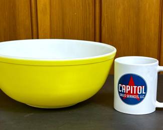 Vintage Yellow Pyrex Mixing Bowl