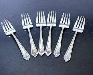 Alvin Sterling Silver Dessert Forks