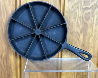 Old cast iron corn break skillet