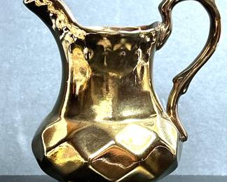 Antique English Copper Lusterware creamer
