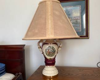 Vintage Porcelain Table Lamp