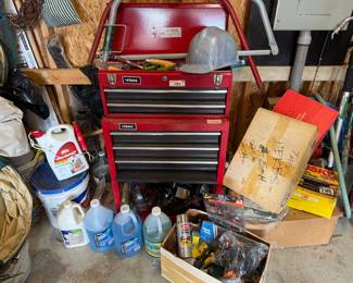Homak Red Rolling Tool Chest with Tools
