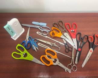 Assorted Scissors and Dispenser Lot