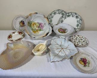 Assorted Decorative Porcelain Dishes