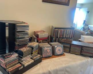Large Collection of CDs and Cassettes