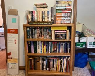 Bookshelf with Assorted Books