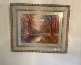 Robert Wood Autumn Landscape Painting