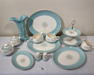 Homer Laughlin Rhythm Aqua Dinnerware