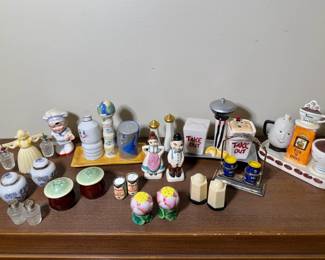 Eclectic Salt and Pepper Shaker Set