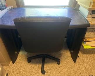 Wooden Desk and Office Chair Set