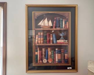 Framed Bookcase Artwork