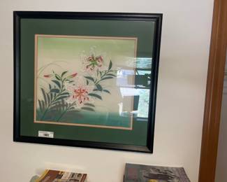 Framed Floral Watercolor Art