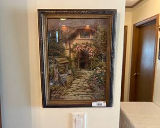 Cottage Garden by James Lawrence Isher Framed Wall Hanging