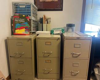 Vintage Metal Filing Cabinets