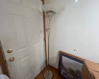 Modern Floor Lamp with Glass Shade