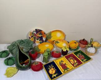 Colorful Ceramic Serving Pieces