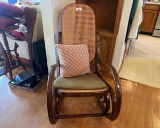 Vintage Cane Rocking Chair