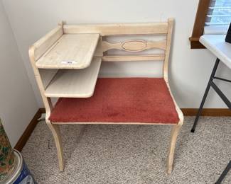 Vintage Telephone Bench