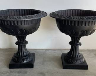 Cast Iron Garden Urns/ Planters