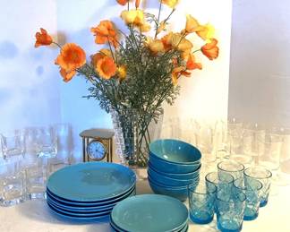 IKEA Stoneware Dinner Salad Plates  Bowls, Bulova Clock, And More