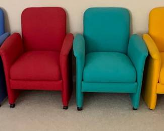 Colorful Upholstered Chairs