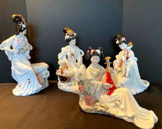 Japanese Porcelain Geisha Girls