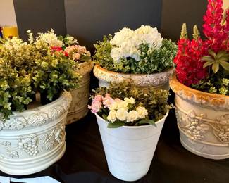 Greenery, Floral, And Ornate Light Weight Decorative Containers