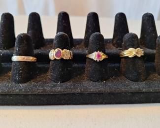 06 10k and14k Gold Rings