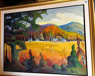 “September Light” painting by Normand Boisvert