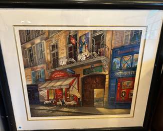 “Au Bon Marche” by Kondakova, signed numbered lithograph 
