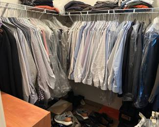 Men’s clothes, shoes, ties, jackets