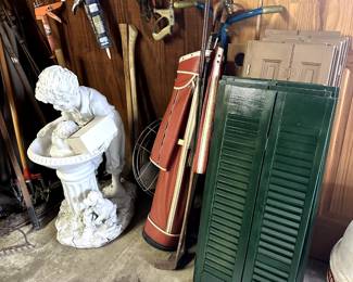 VINTAGE SHUTTERS SPLIT DOOR  GOLF CLUBS