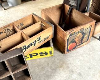 VINTAGE WOODEN CRATES