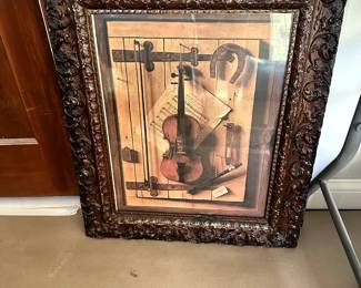 VIOLIN PICTURE FRAMED