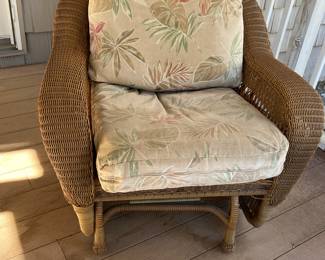 Swivel Wicker Chair