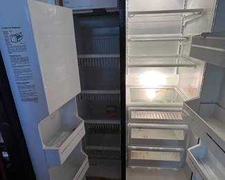 GE Profile 20.7 Cubic Foot Side by Side Black  Refrigerator (TPX21PR),
