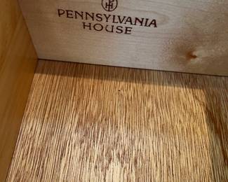 Pennsylvania House Pine Coffee Table w/2 Drawers 
(48” x 34” x 20”),